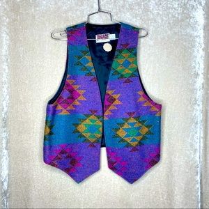 Vintage Warm Springs Clothing Co. Geometric Vest 🌵Large